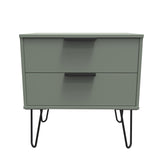 Hong Kong (Black Hairpin Legs) 2 Drawer Midi Chest