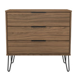 Hong Kong (Black Hairpin Legs) 3 Drawer Chest