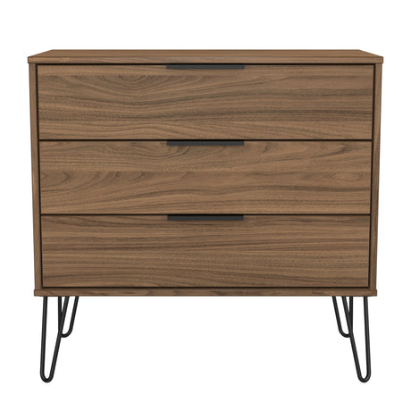Hong Kong (Black Hairpin Legs) 3 Drawer Chest