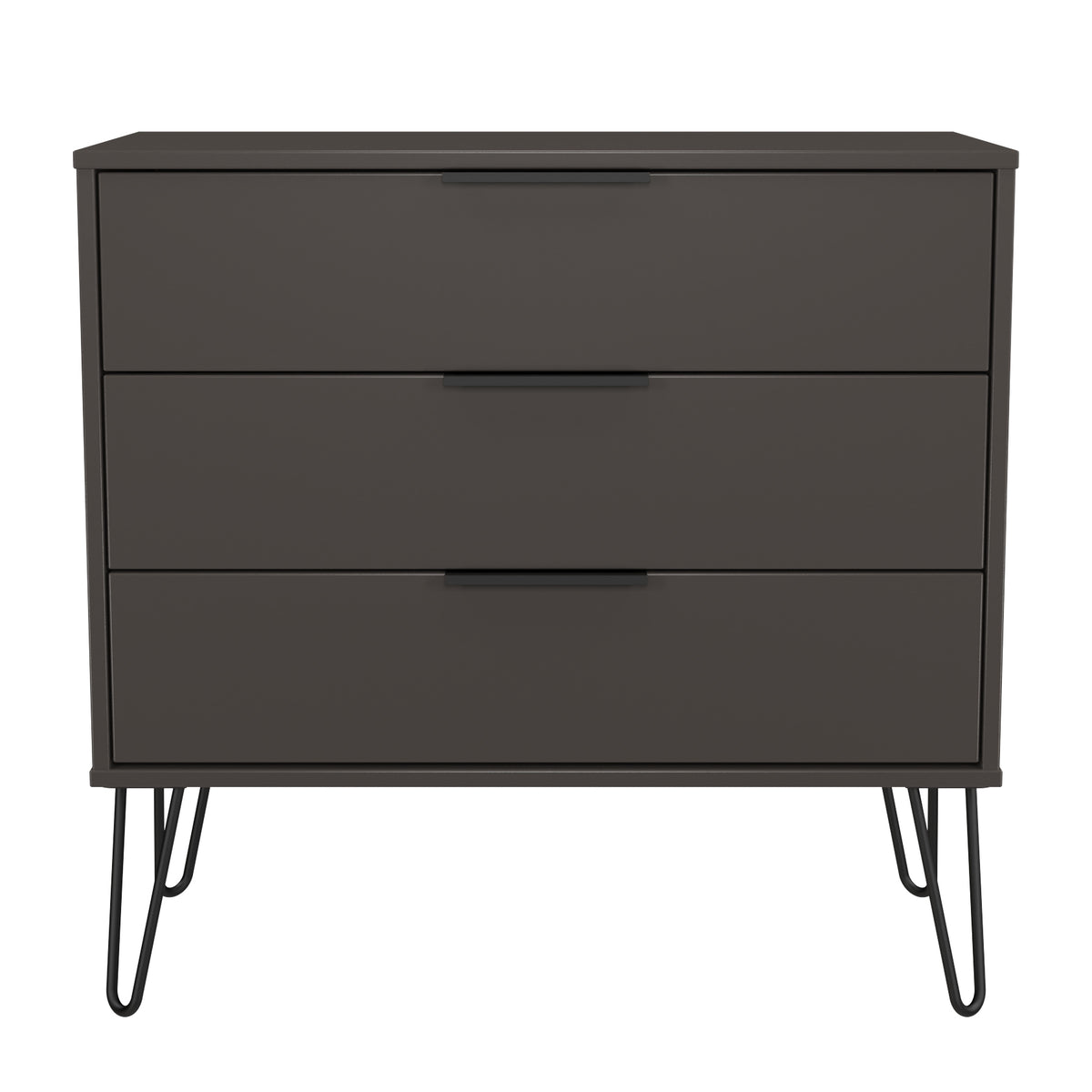 Hong Kong (Black Hairpin Legs) 3 Drawer Chest