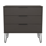 Hong Kong (Black Hairpin Legs) 3 Drawer Chest