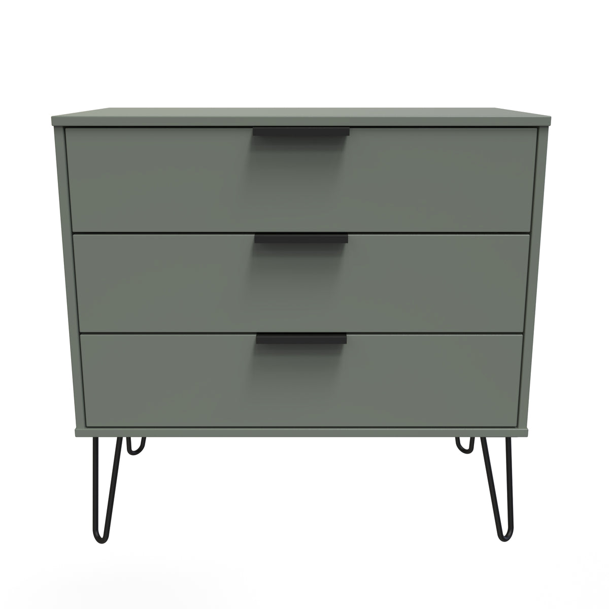 Hong Kong (Black Hairpin Legs) 3 Drawer Chest