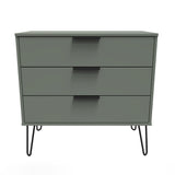 Hong Kong (Black Hairpin Legs) 3 Drawer Chest