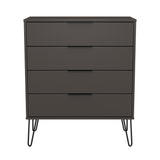 Hong Kong (Black Hairpin Legs) 4 Drawer Chest