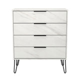 Hong Kong (Black Hairpin Legs) 4 Drawer Chest