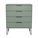 Hong Kong (Black Hairpin Legs) 4 Drawer Chest