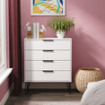 Hong Kong (Black Hairpin Legs) 4 Drawer Chest