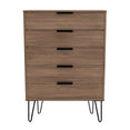 Hong Kong (Black Hairpin Legs) 5 Drawer Chest