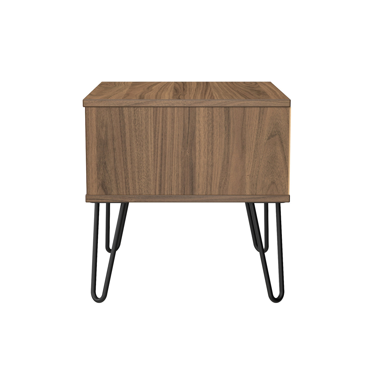 Hong Kong (Black Hairpin Legs) 1 Drawer Bedside Cabinet  with Legs