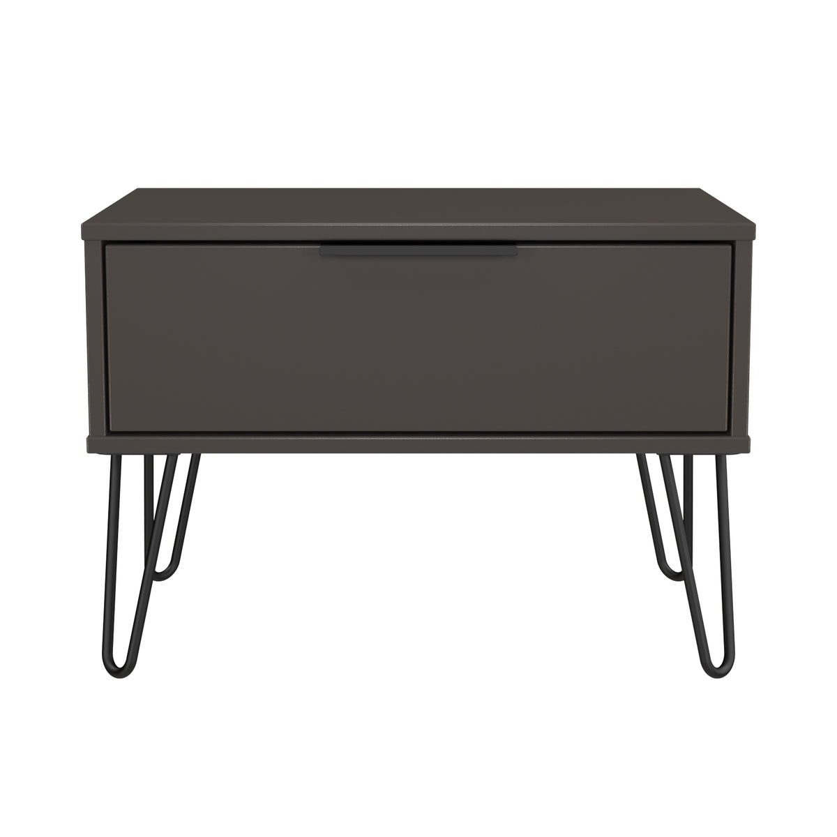 Hong Kong (Black Hairpin Legs) 1 Drawer Midi Chest with Legs
