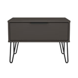 Hong Kong (Black Hairpin Legs) 1 Drawer Midi Chest with Legs