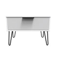 Hong Kong (Black Hairpin Legs) 1 Drawer Midi Chest with Legs