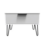 Hong Kong (Black Hairpin Legs) 1 Drawer Midi Chest with Legs