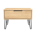 Hong Kong (Black Hairpin Legs) 1 Drawer Midi Chest with Legs