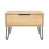 Hong Kong (Black Hairpin Legs) 1 Drawer Midi Chest with Legs