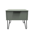 Hong Kong (Black Hairpin Legs) 1 Drawer Midi Chest with Legs