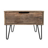 Hong Kong (Black Hairpin Legs) 1 Drawer Midi Chest with Legs