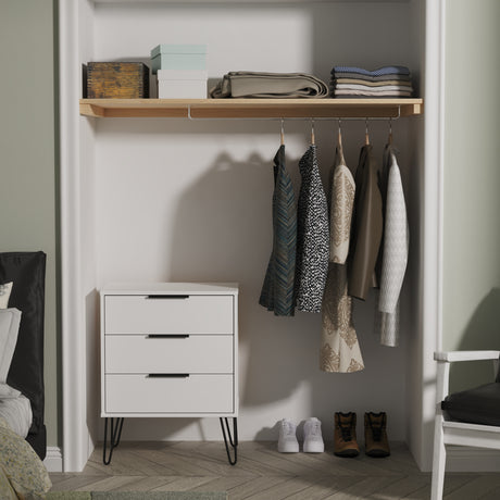 Hong Kong 3 Drawer Midi Chest with Legs