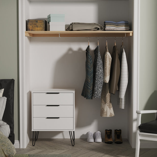 Hong Kong 3 Drawer Midi Chest with Legs