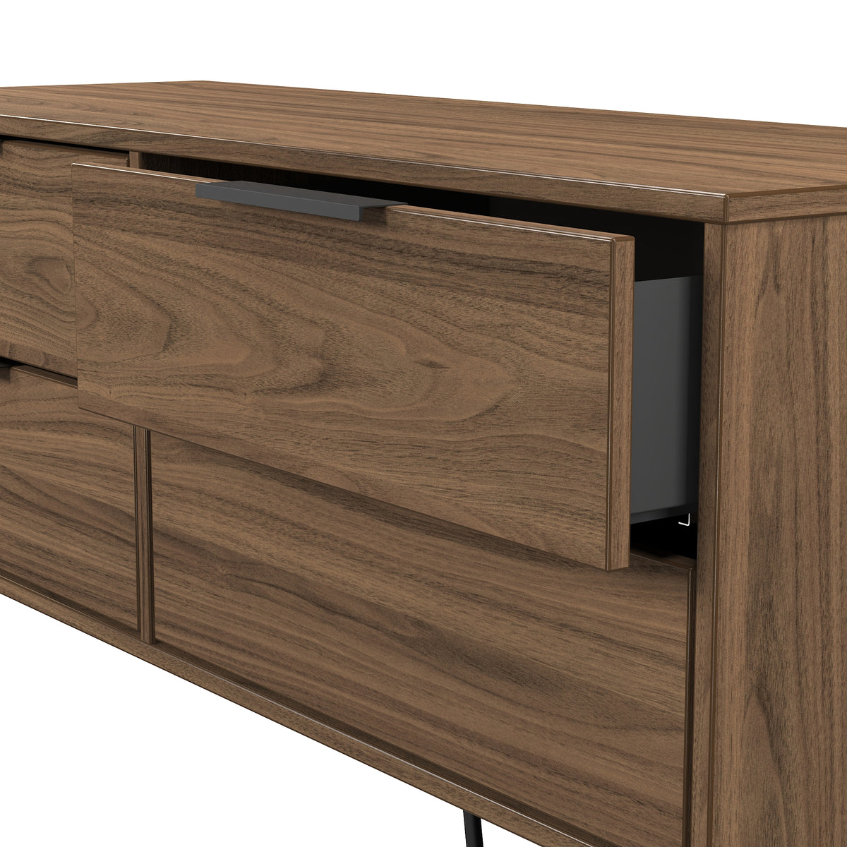 Hong Kong (Black Hairpin Legs) 4 Drawer Bed Box