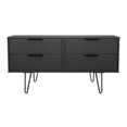 Hong Kong (Black Hairpin Legs) 4 Drawer Bed Box