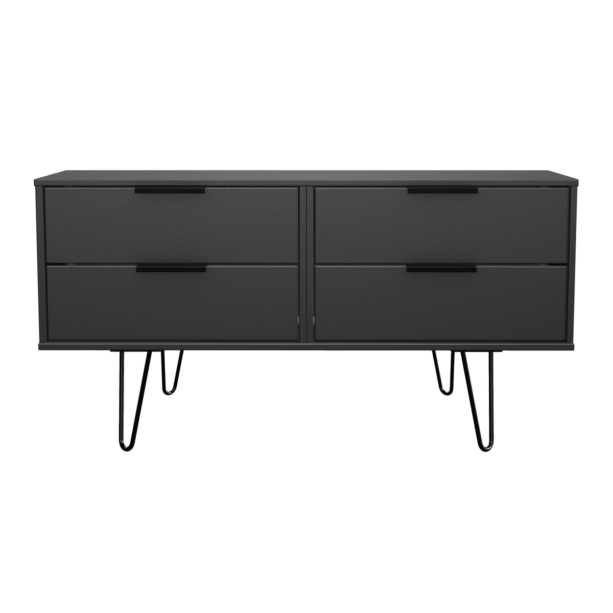Hong Kong (Black Hairpin Legs) 4 Drawer Bed Box