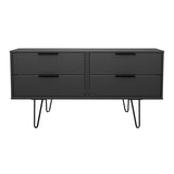 Hong Kong (Black Hairpin Legs) 4 Drawer Bed Box
