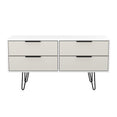 Hong Kong (Black Hairpin Legs) 4 Drawer Bed Box