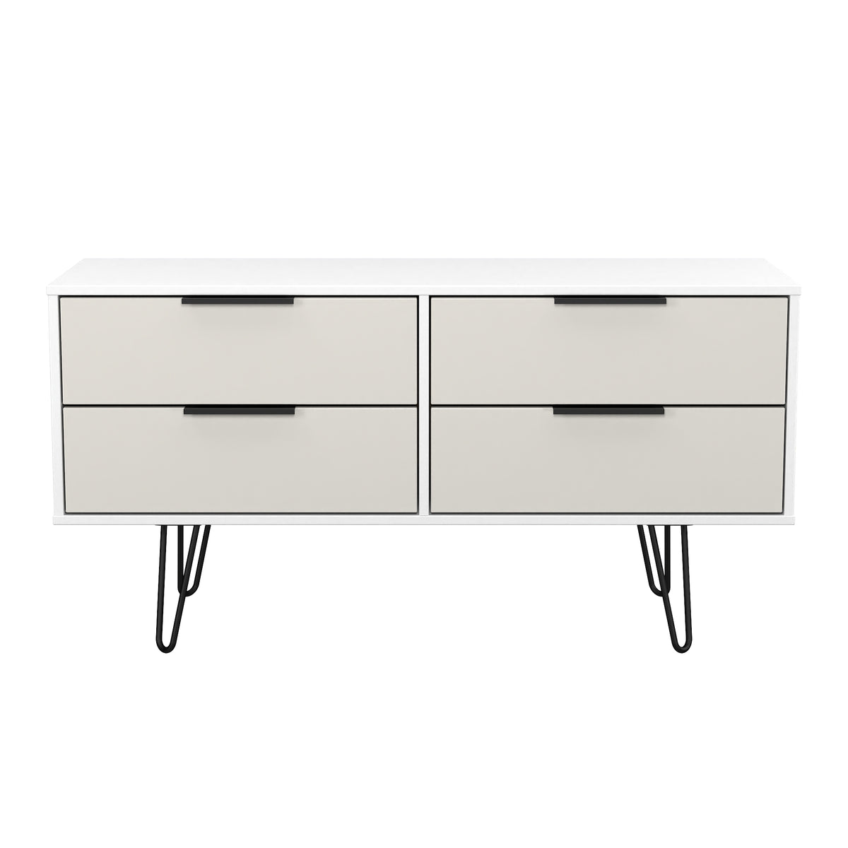 Hong Kong (Black Hairpin Legs) 4 Drawer Bed Box