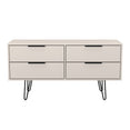 Hong Kong (Black Hairpin Legs) 4 Drawer Bed Box