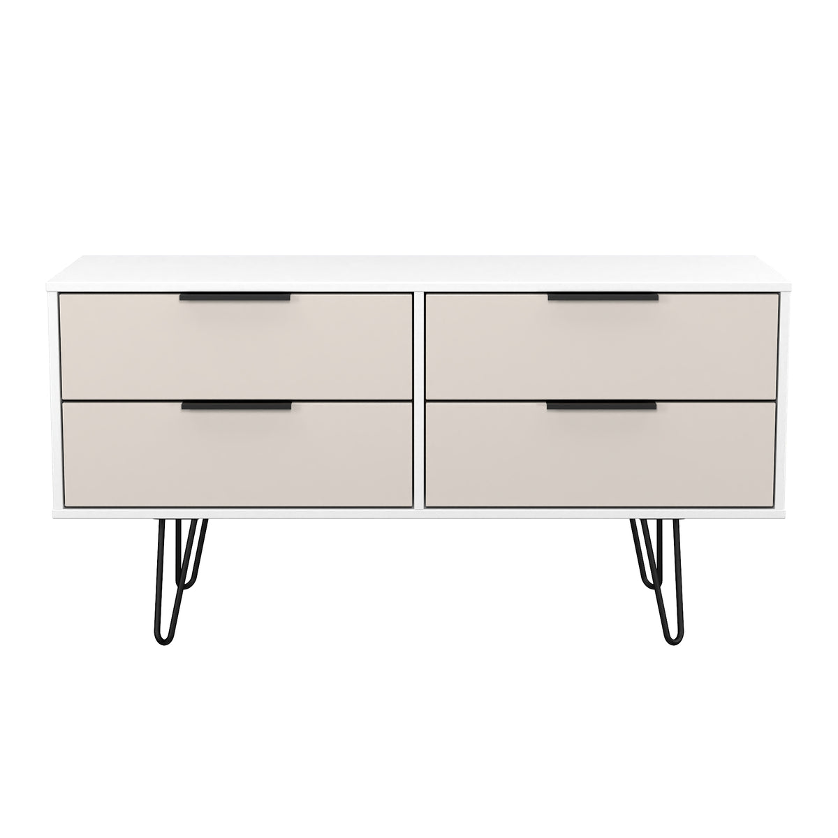 Hong Kong (Black Hairpin Legs) 4 Drawer Bed Box