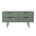 Hong Kong (Black Hairpin Legs) 4 Drawer Bed Box