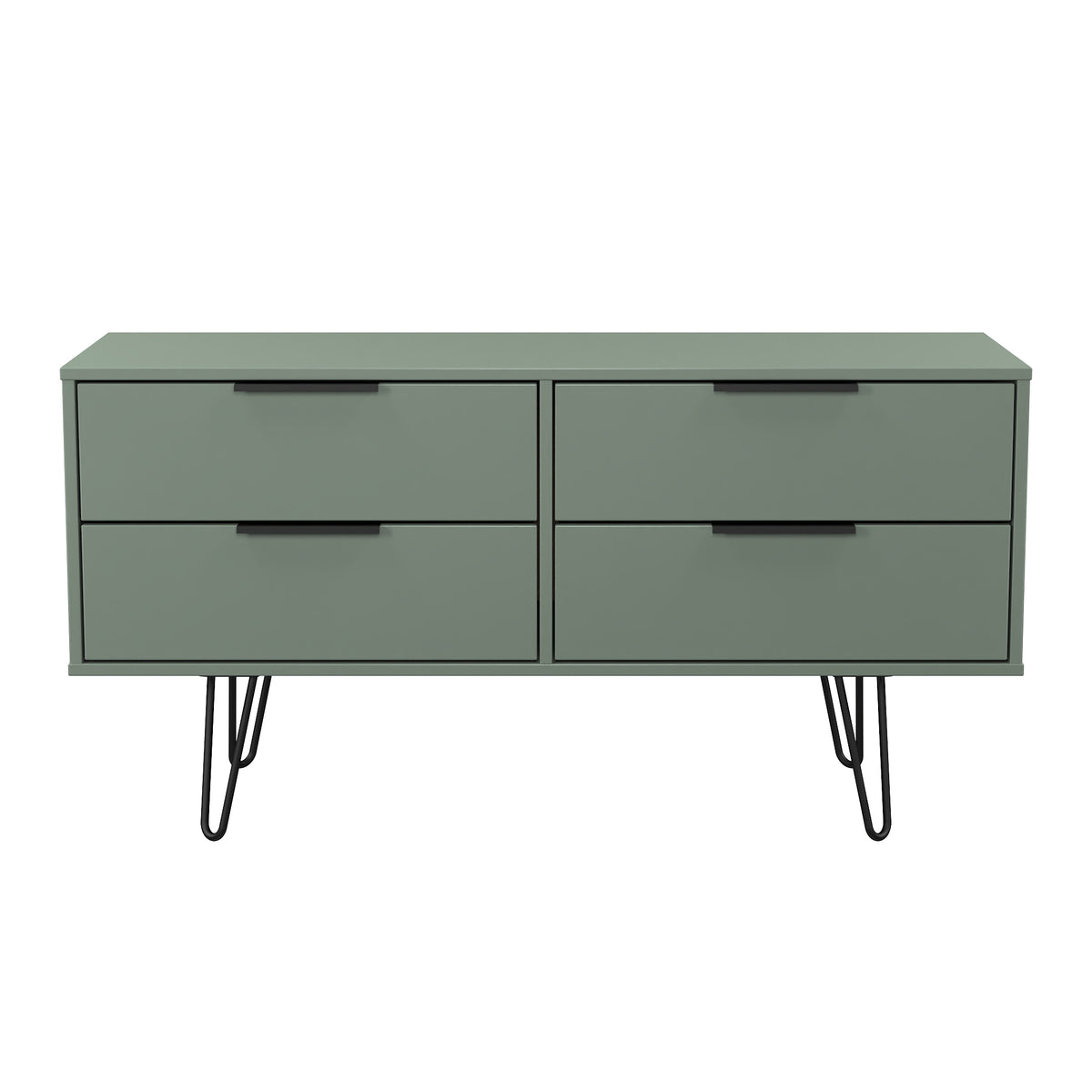 Hong Kong (Black Hairpin Legs) 4 Drawer Bed Box