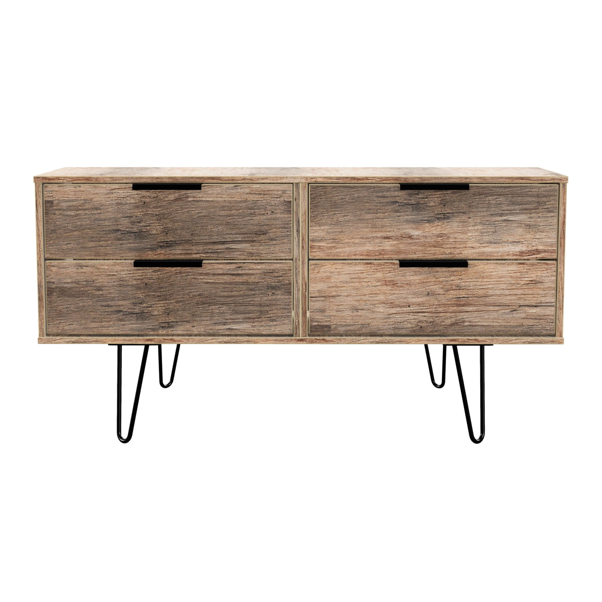 Hong Kong (Black Hairpin Legs) 4 Drawer Bed Box