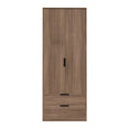 Hong Kong (Black Hairpin Legs) Tall 2 Drawer Wardrobe