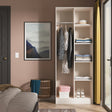 Hong Kong (Black Hairpin Legs) Tall Open Wardrobe