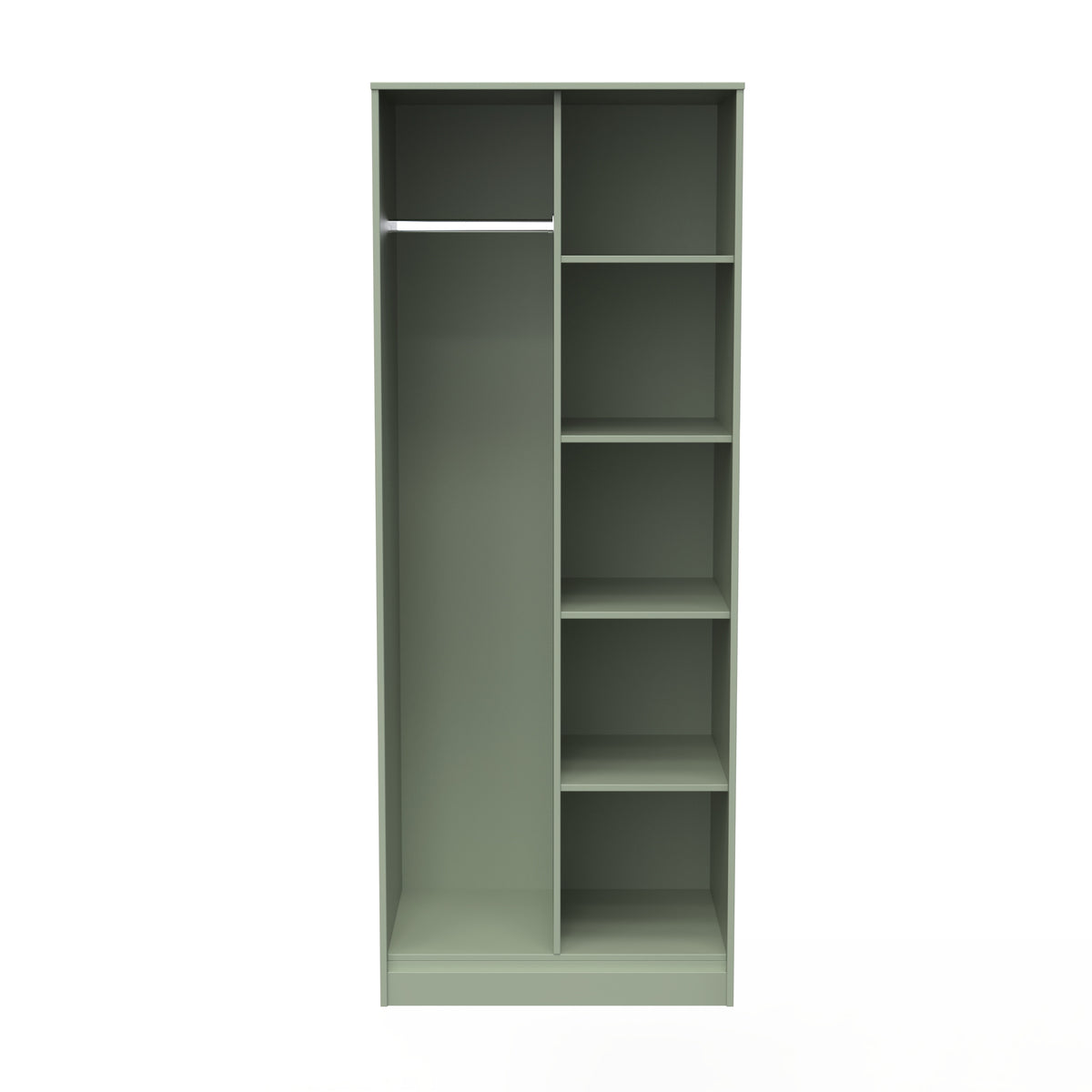 Hong Kong (Black Hairpin Legs) Tall Open Wardrobe