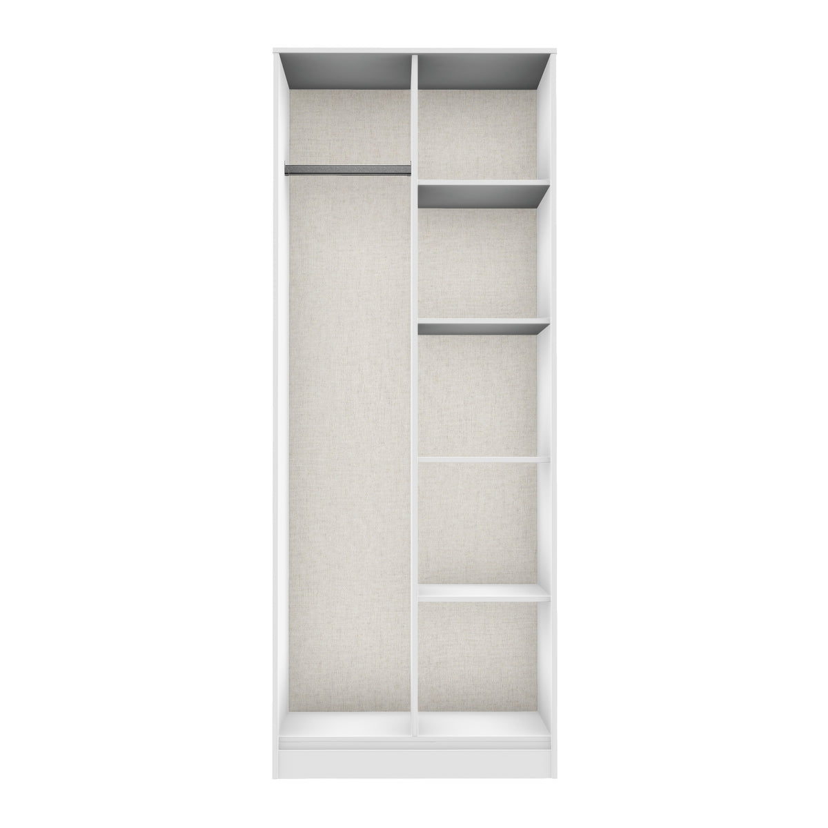 Hong Kong (Black Hairpin Legs) Tall Open Wardrobe