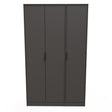 Hong Kong (Black Hairpin Legs) Tall Triple Plain Wardrobe