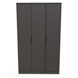 Hong Kong (Black Hairpin Legs) Tall Triple Plain Wardrobe