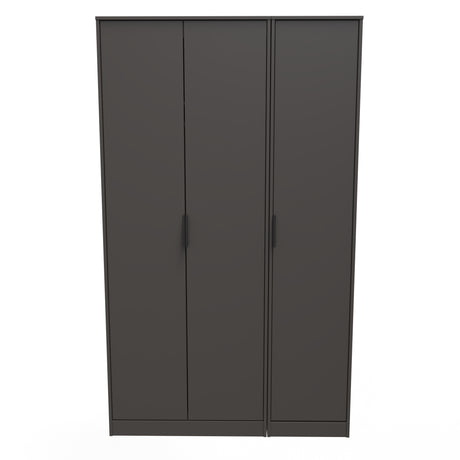 Hong Kong (Black Hairpin Legs) Tall Triple Plain Wardrobe