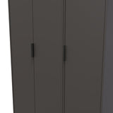 Hong Kong (Black Hairpin Legs) Tall Triple Plain Wardrobe