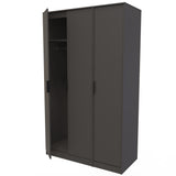 Hong Kong (Black Hairpin Legs) Tall Triple Plain Wardrobe