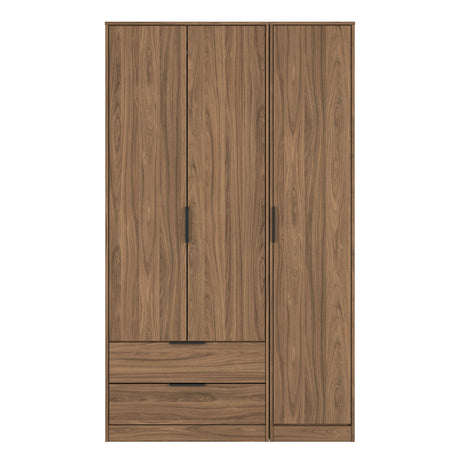 Hong Kong (Black Hairpin Legs) Tall Triple 2 Drawer Wardrobe