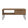Hong Kong (Black Hairpin Legs) 1 Drawer Coffee Table