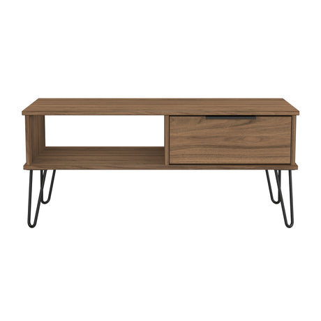 Hong Kong (Black Hairpin Legs) 1 Drawer Coffee Table
