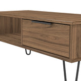Hong Kong (Black Hairpin Legs) 1 Drawer Coffee Table