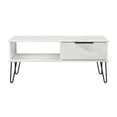 Hong Kong (Black Hairpin Legs) 1 Drawer Coffee Table