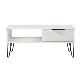 Hong Kong (Black Hairpin Legs) 1 Drawer Coffee Table