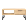 Hong Kong (Black Hairpin Legs) 1 Drawer Coffee Table